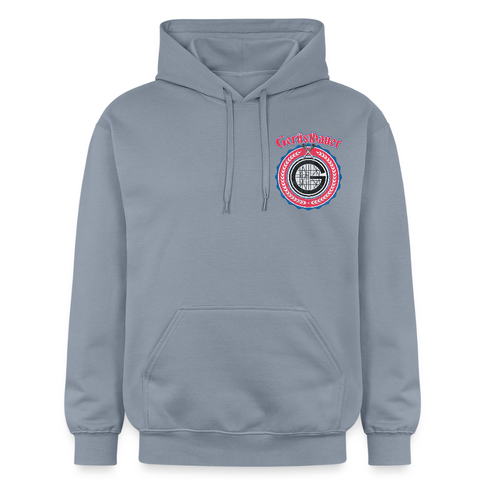 Gerüstbauer Ratschen Zunftw. - Midweight Hoodie Brust + Rücken - Blau
