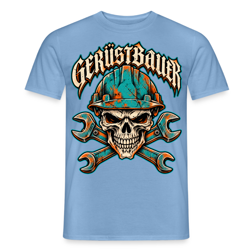 Gerüstbauer Schädel - Männer T-Shirt - Carolina Blue