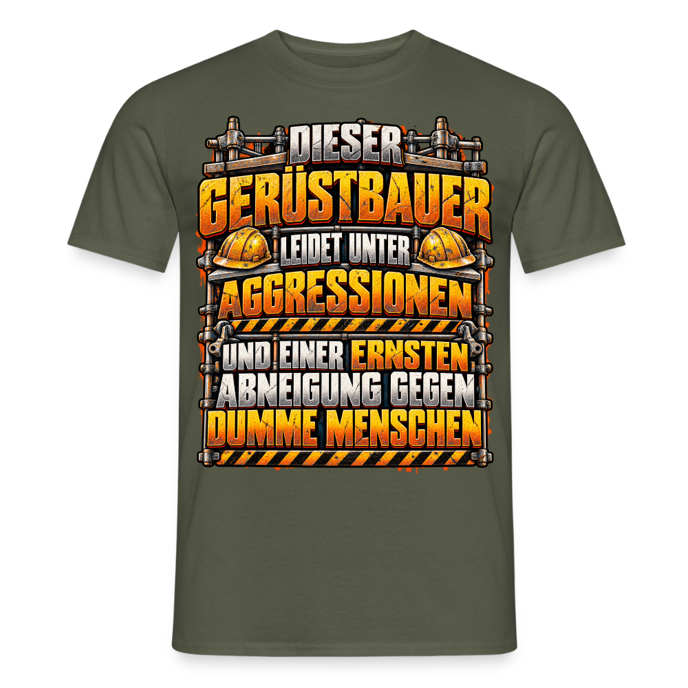Dieser Gerüstbauer - Männer T-Shirt - Militärgrün
