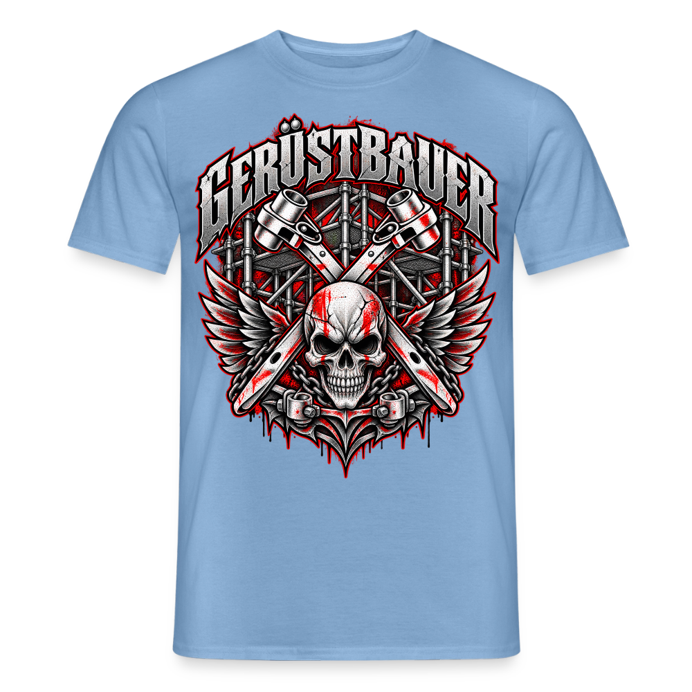 Gerüstbauer Flügel Ratschen - Männer T-Shirt - Carolina Blue