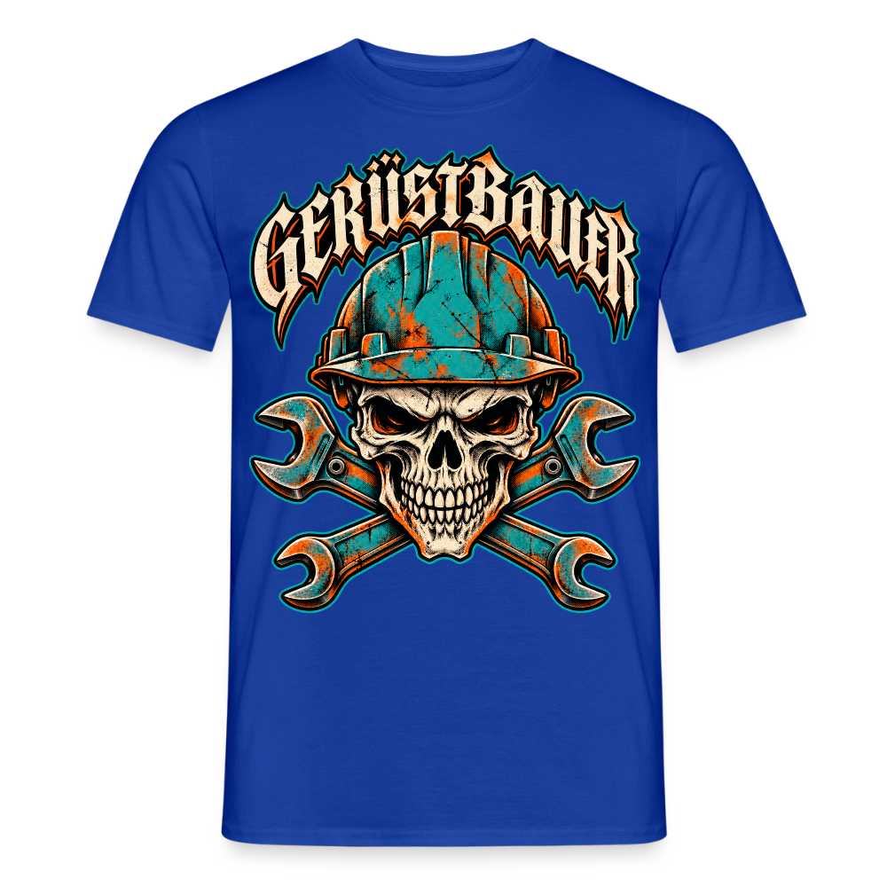 Gerüstbauer Schädel - Männer T-Shirt - Dunkelblau