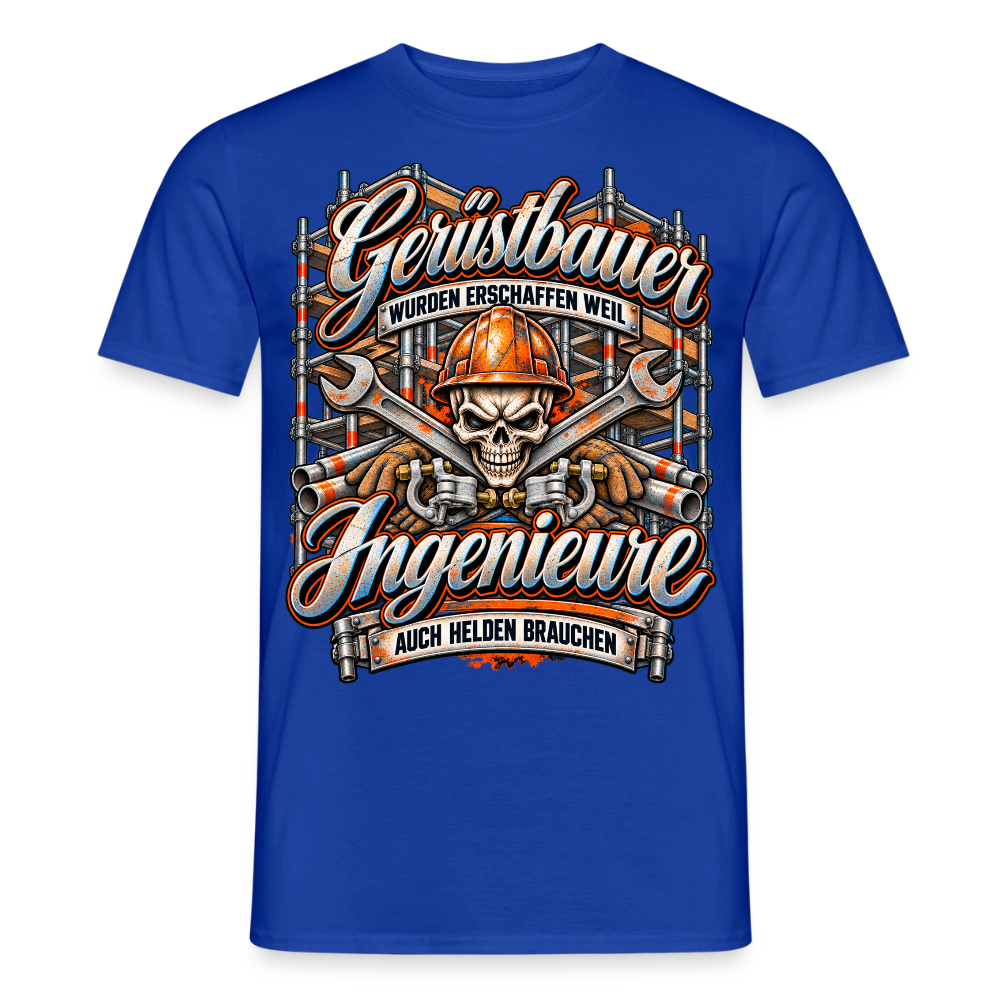 Gerüstbauer Ingenieure - Männer T-Shirt - Dunkelblau