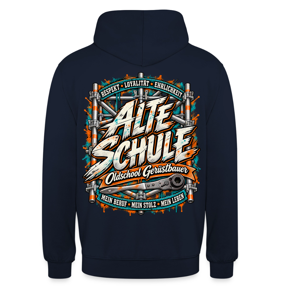 Gerüstbauer Alte Schule Hoodie - Navy
