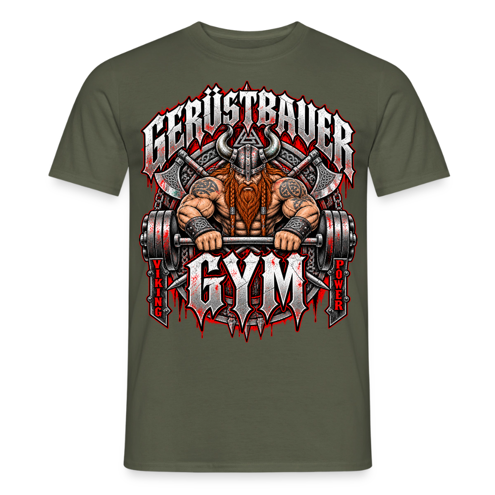 Gerüstbauer GYM - Männer T-Shirt - Militärgrün
