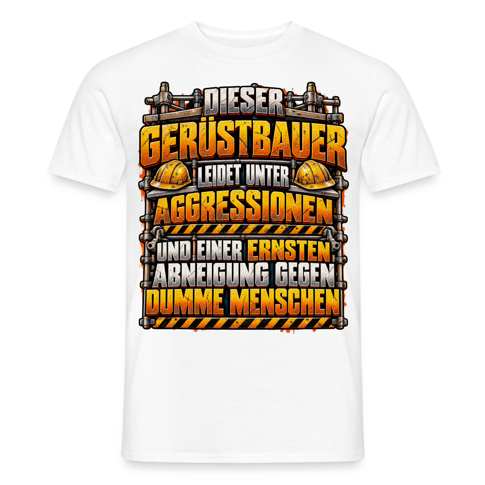 Dieser Gerüstbauer - Männer T-Shirt - Weiß