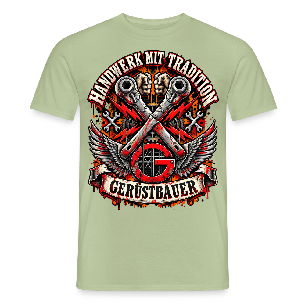 Gerüstbauer Handwerk mit Tradition - Männer T-Shirt - Sage