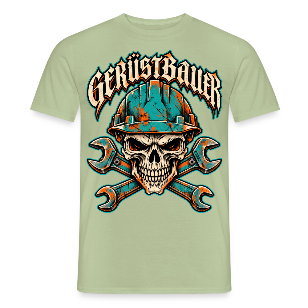 Gerüstbauer Schädel - Männer T-Shirt - Sage