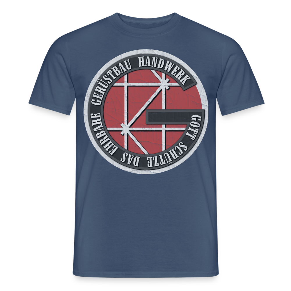 Gott schütze das Gerüstbauer Handwerk - T-Shirt - Dunkles Denimblau