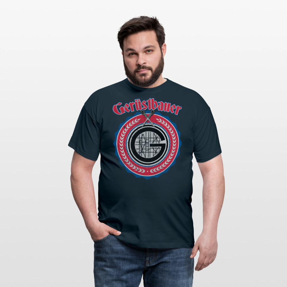 Gerüstbauer Ratschen Zunftwappen - Männer T-Shirt - Navy