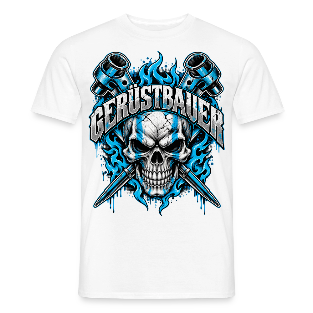 Gerüstbauer Ratsche - Männer T-Shirt - Weiß