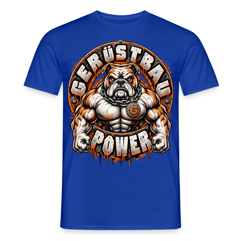 Gerüstbau Power - Männer T-Shirt - Dunkelblau