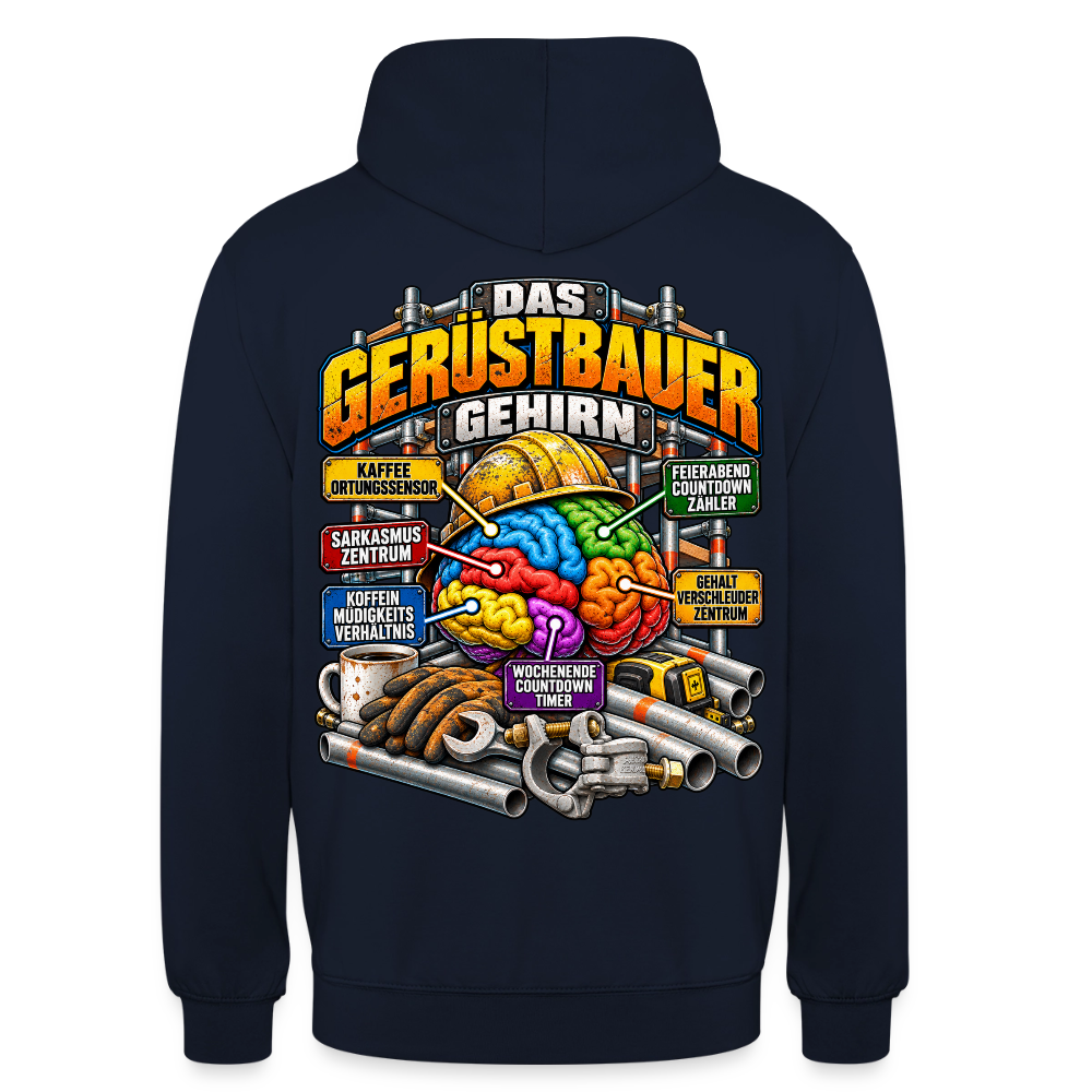 Das Gerüstbauer Gehirn Hoodie - Navy