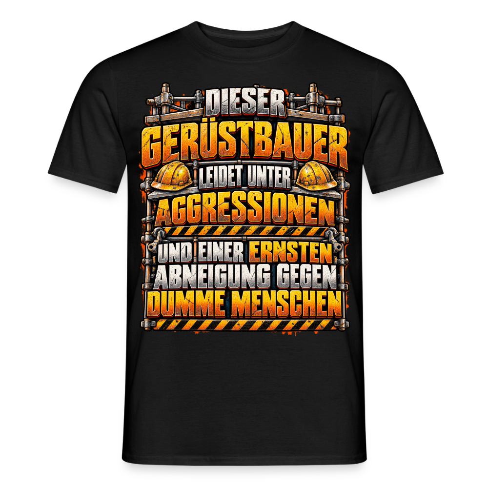 Dieser Gerüstbauer - Männer T-Shirt - Schwarz