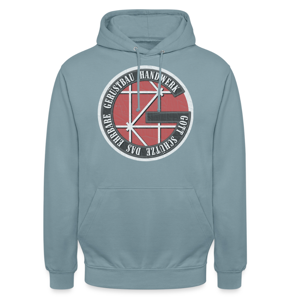 Gott schütze - Gerüstbauer Hoodie - Nebelblau