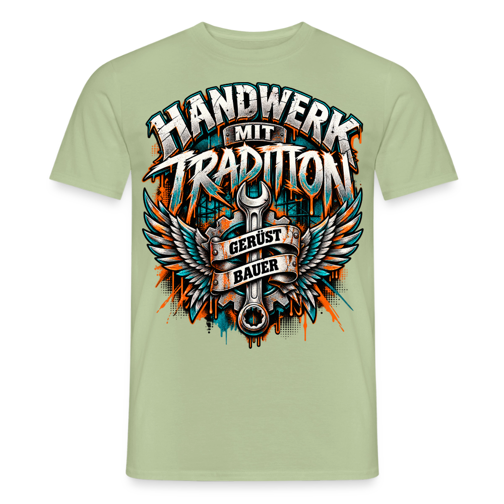 Gerüstbauer Handwerk mit Tradition - Männer T-Shirt - Sage