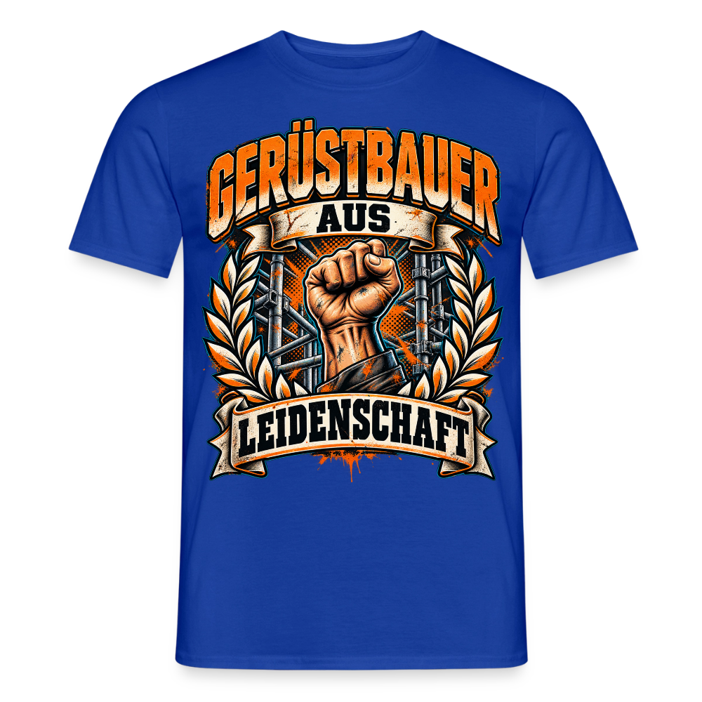 Gerüstbauer aus Leidenschaft - Männer T-Shirt - Dunkelblau