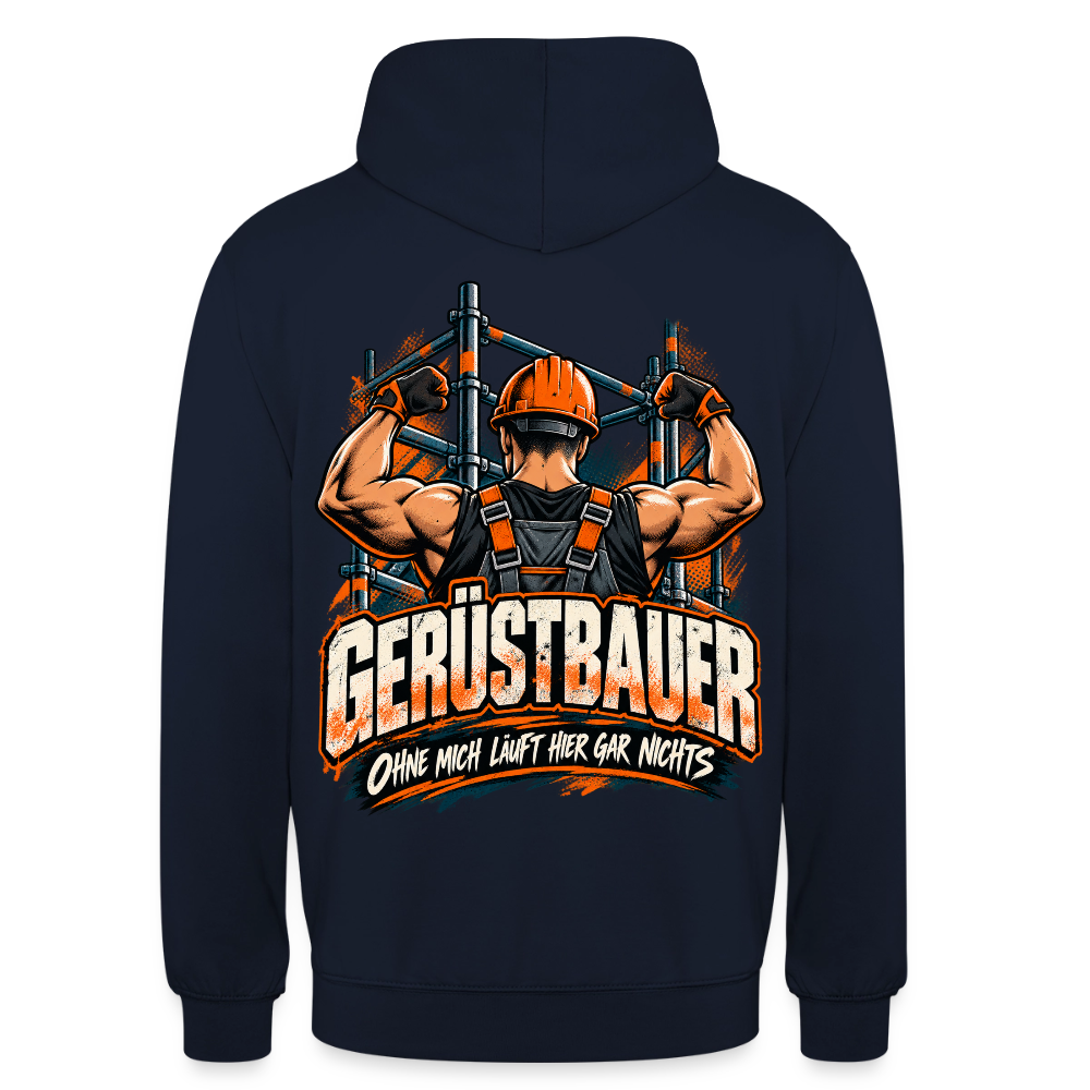Gerüstbauer ohne mich Hoodie - Navy