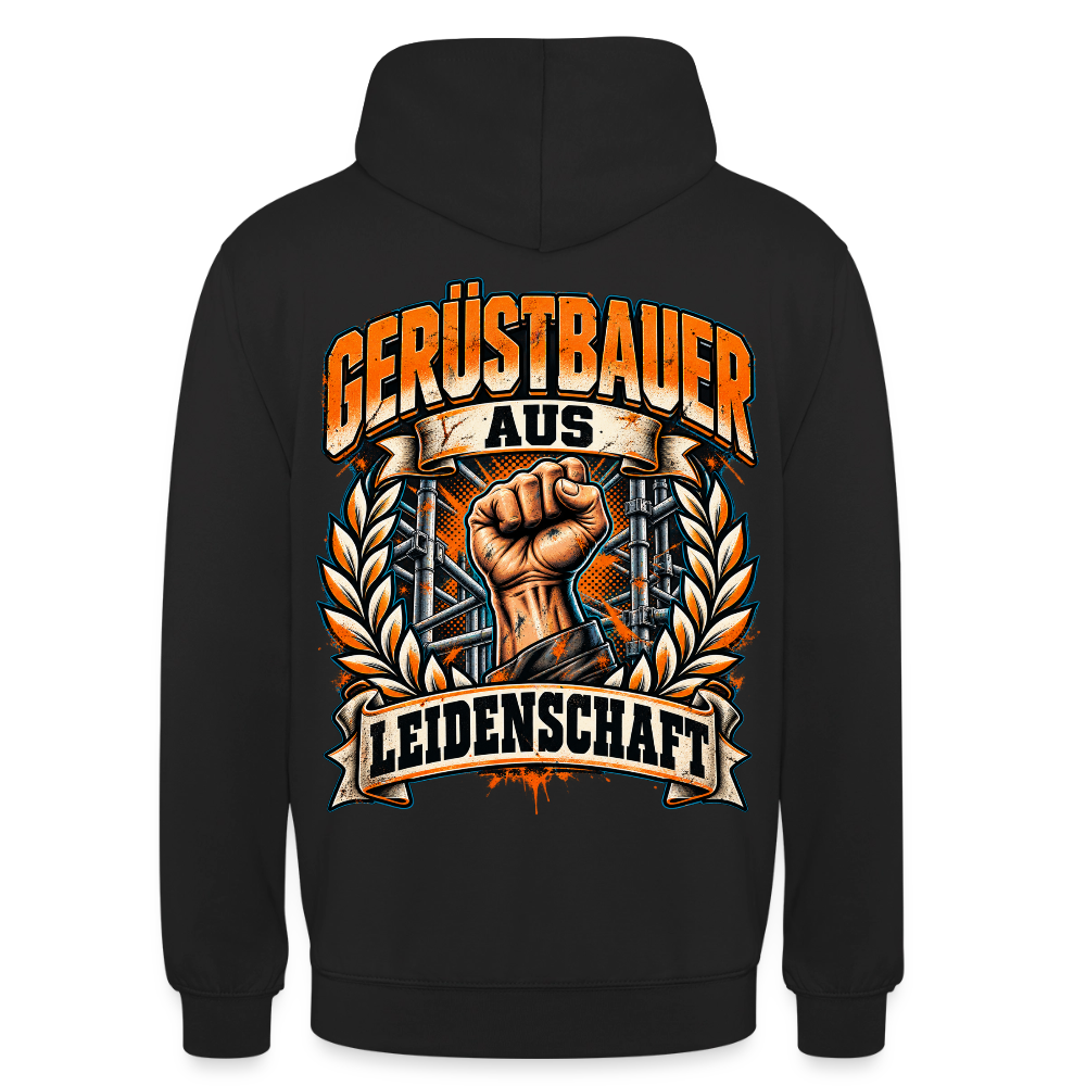 Gerüstbauer aus Leidenschaft Hoodie - Schwarz