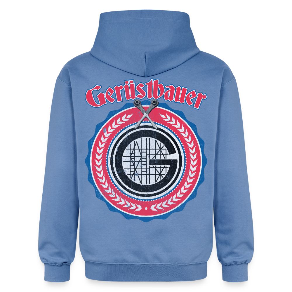 Gerüstbauer Ratschen Zunftw. - Midweight Hoodie Brust + Rücken - carolina blue