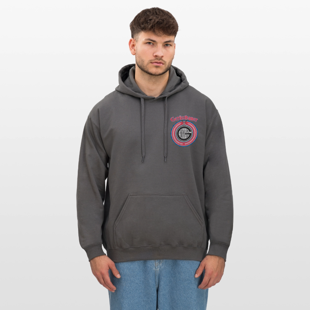 Gerüstbauer Ratschen Zunftw. - Midweight Hoodie Brust + Rücken - Dunkelgrau