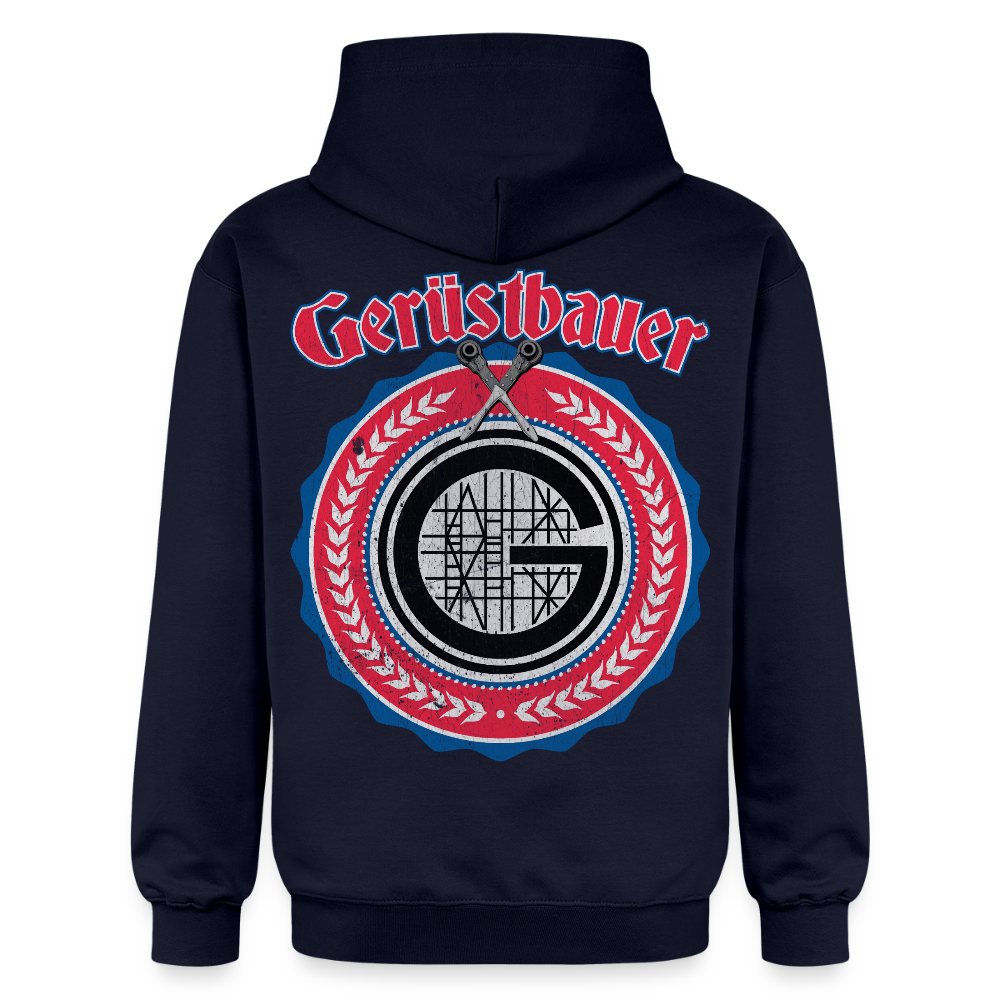 Gerüstbauer Ratschen Zunftw. - Midweight Hoodie Brust + Rücken - Navy