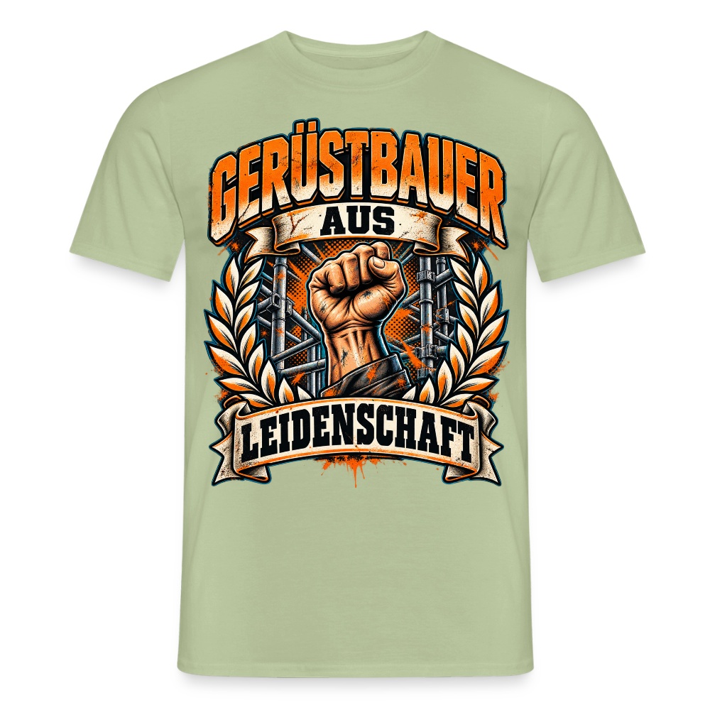 Gerüstbauer aus Leidenschaft - Männer T-Shirt - Sage