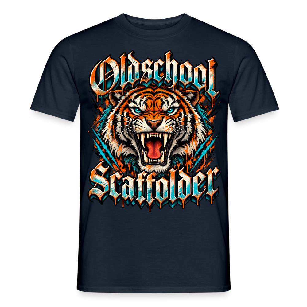 Oldschool Scaffolder - Männer T-Shirt - Navy