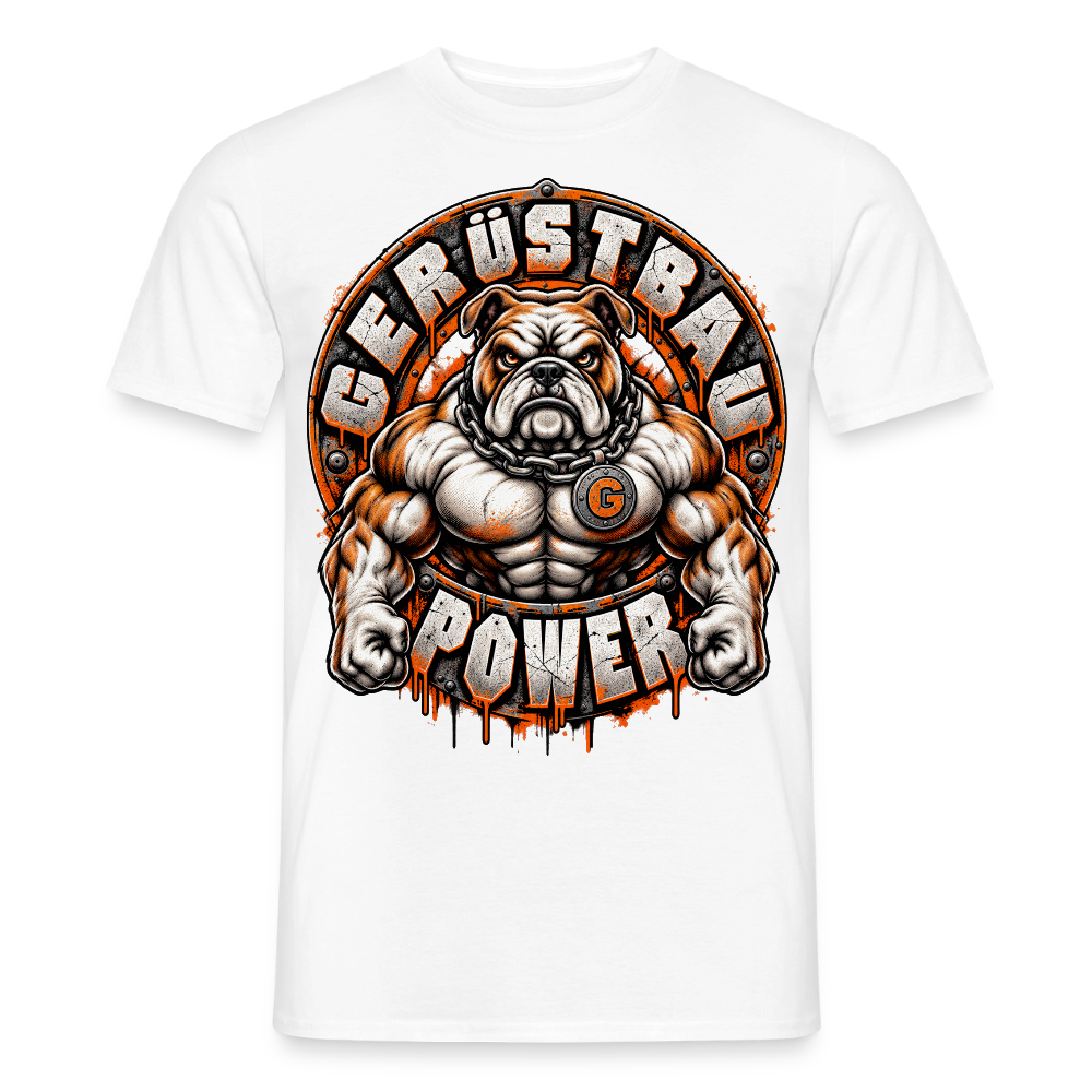 Gerüstbau Power - Männer T-Shirt - Weiß