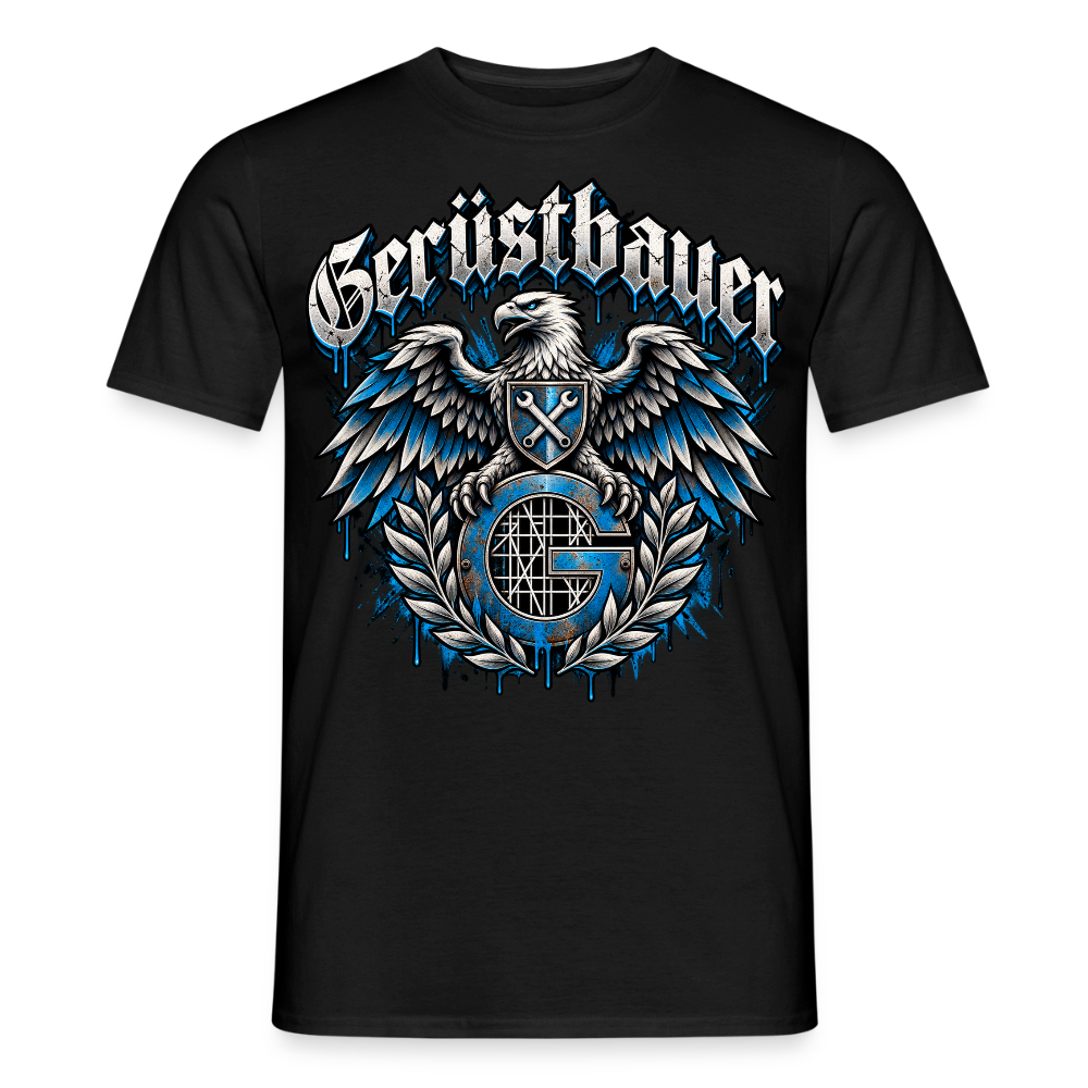 Gerüstbauer Adler - Männer T-Shirt - Schwarz
