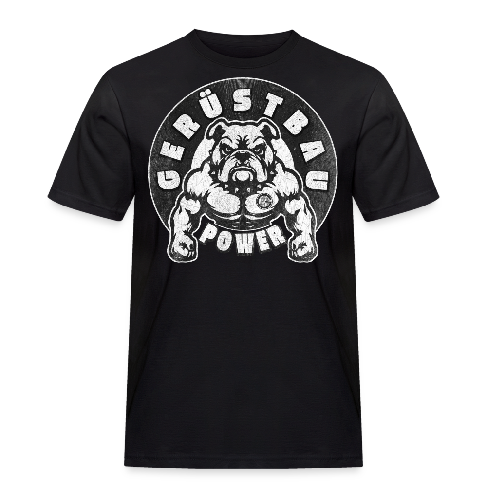Gerüstbau Power T- Shirt - Schwarz
