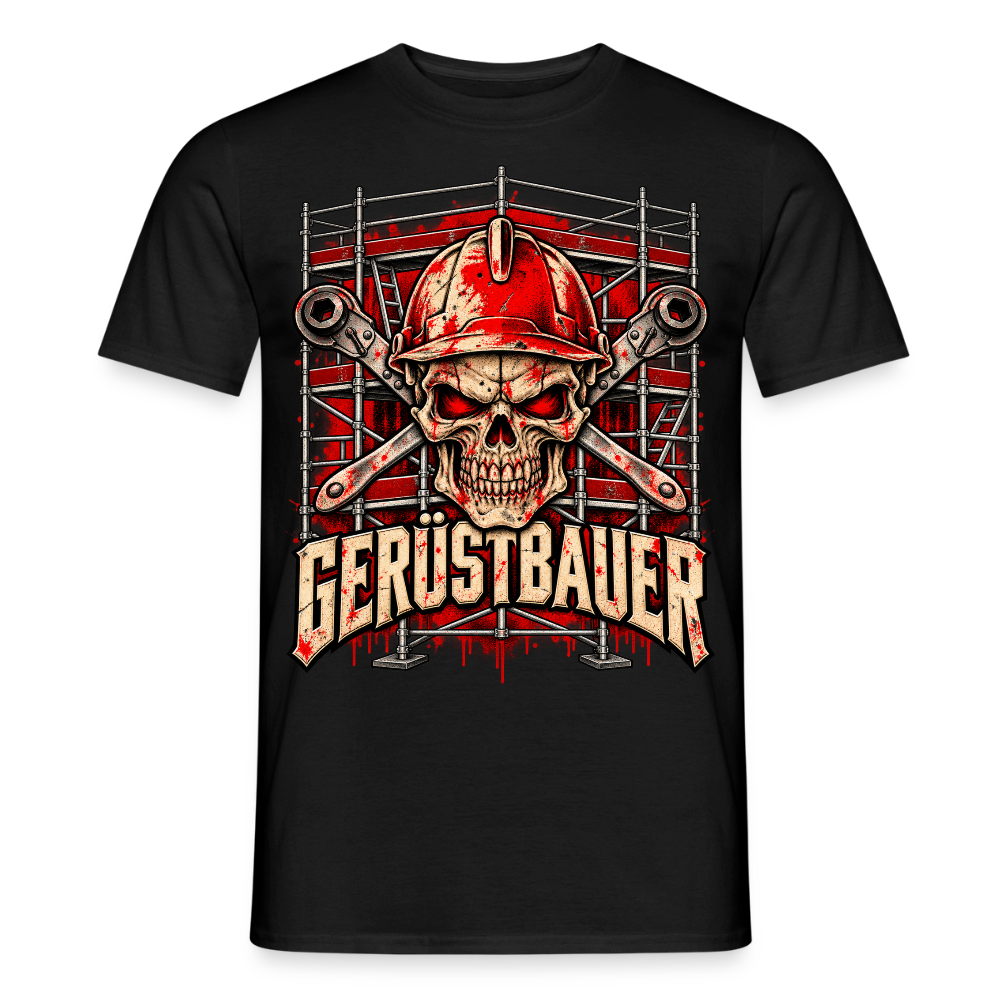 Gerüstbauer Männer T-Shirt - Schwarz
