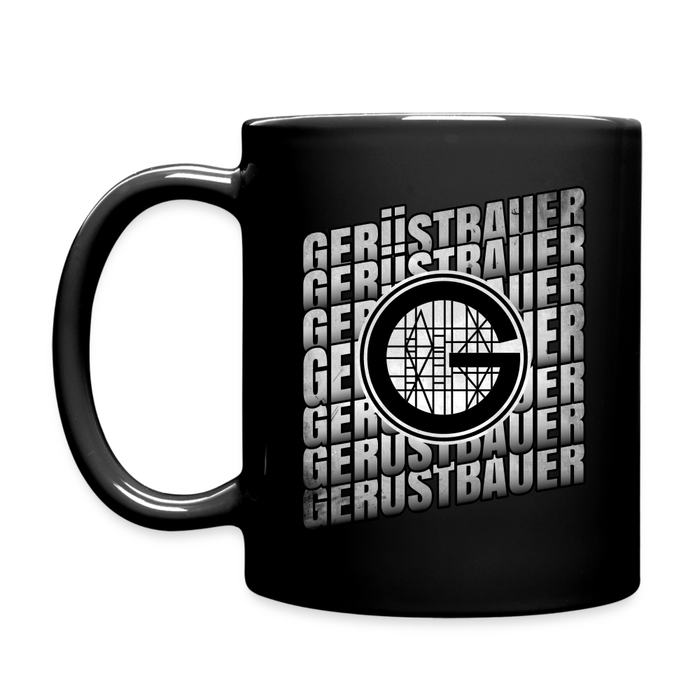 Gerüstbauer Tasse einfarbig - Schwarz