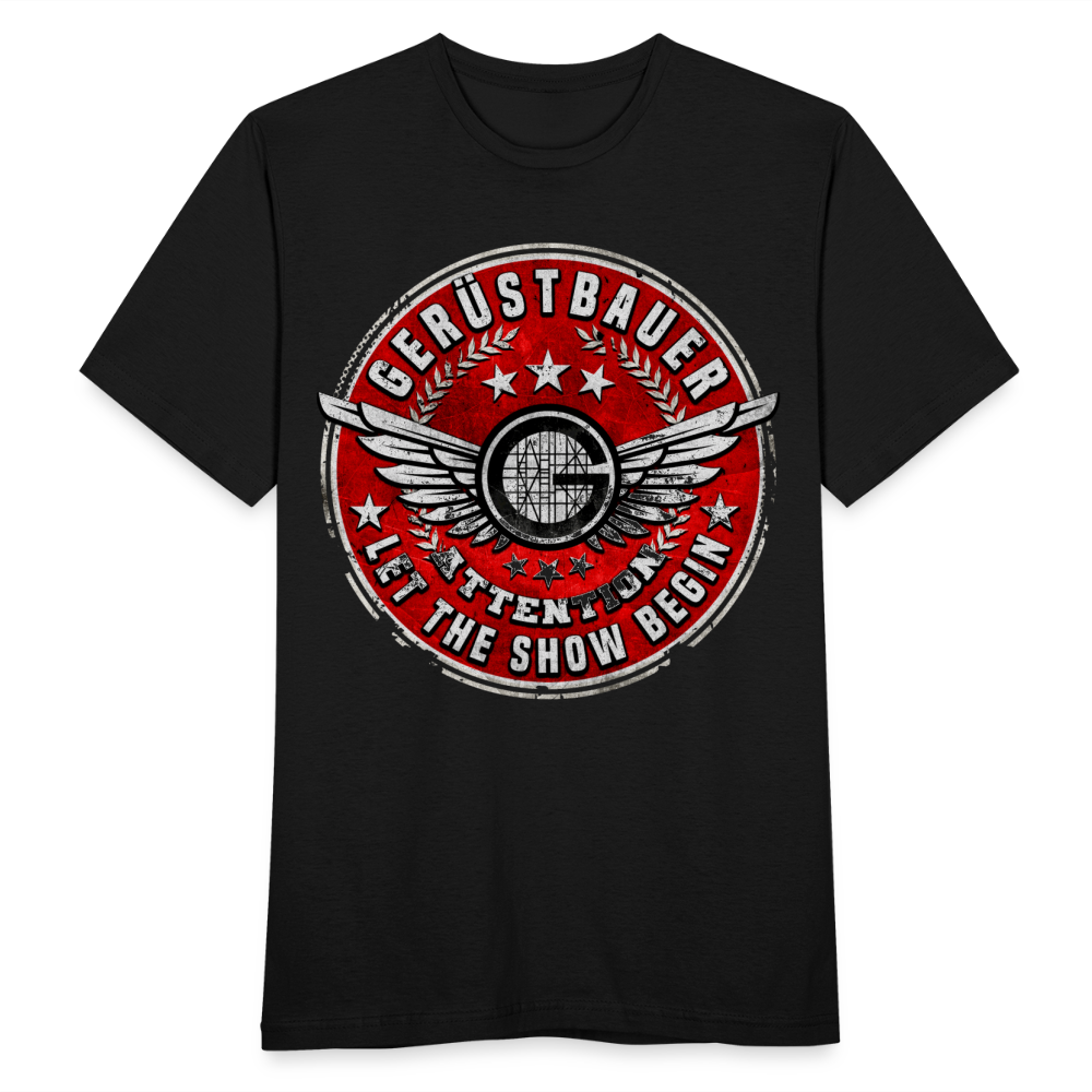 Gerüstbauer T-Shirt - Schwarz