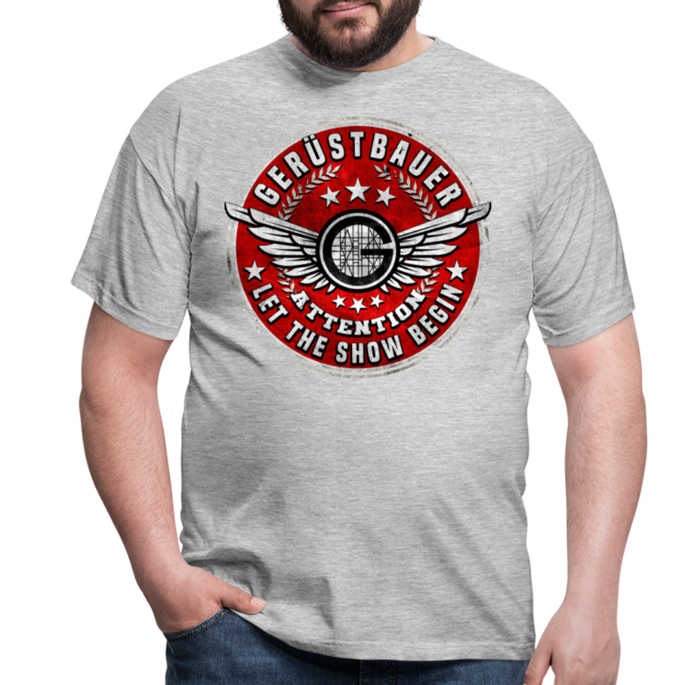 Gerüstbauer T-Shirt - Grau meliert