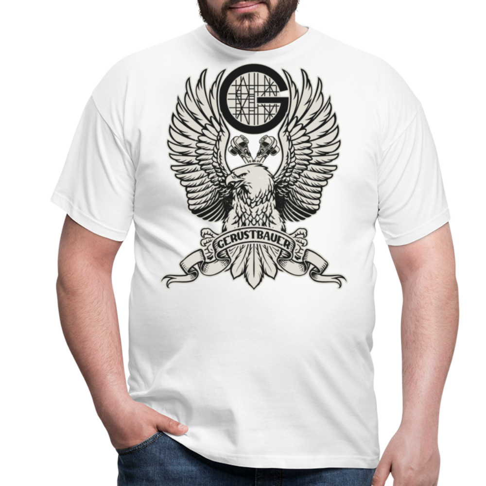 Gerüstbauer / Adler / Ratsche Premium T-Shirt - weiß