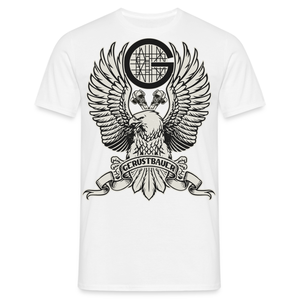 Gerüstbauer / Adler / Ratsche Premium T-Shirt - weiß
