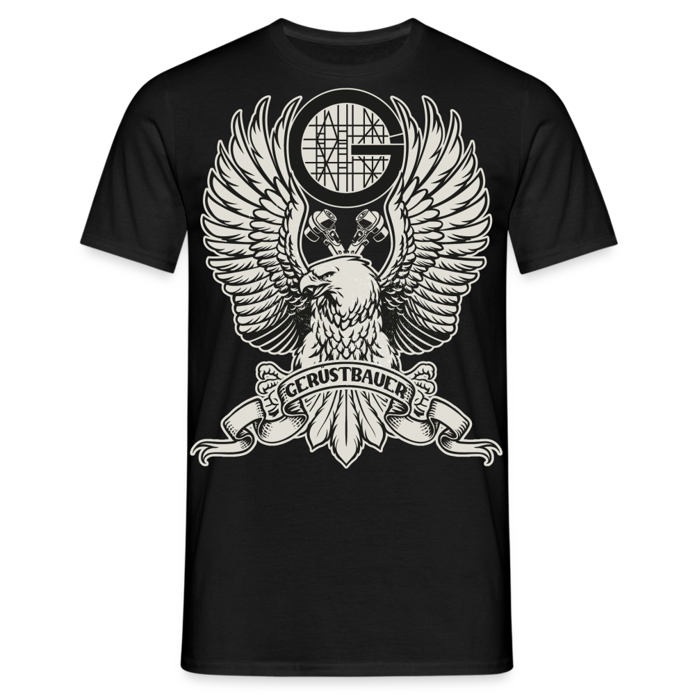 Gerüstbauer / Adler / Ratsche Premium T-Shirt - Schwarz