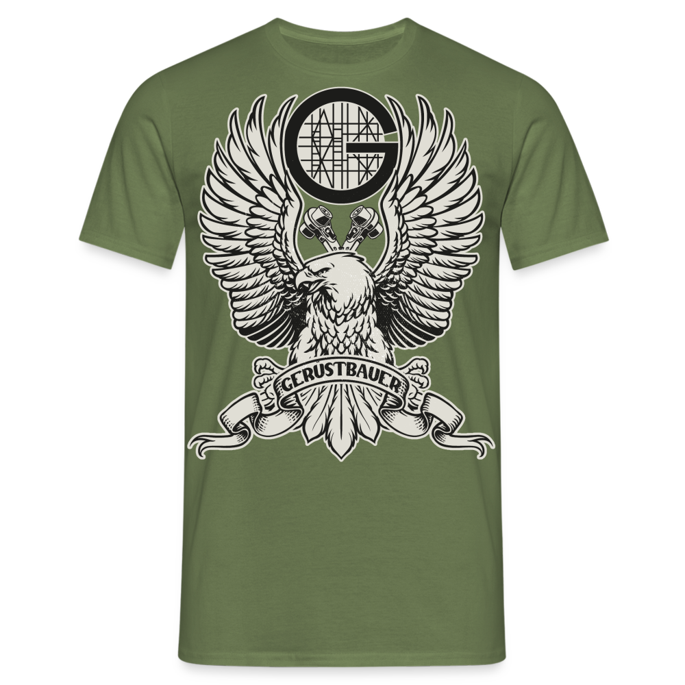 Gerüstbauer / Adler / Ratsche Premium T-Shirt - Militärgrün