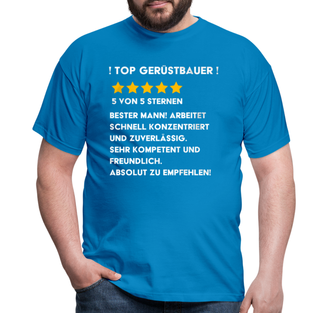 TOP Gerüstbauer Premium Männer T-Shirt - Royalblau