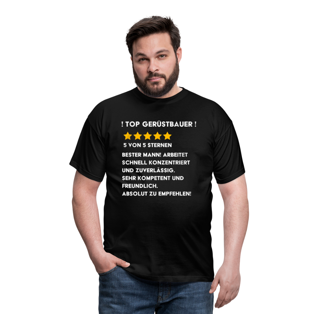 TOP Gerüstbauer Premium Männer T-Shirt - Schwarz