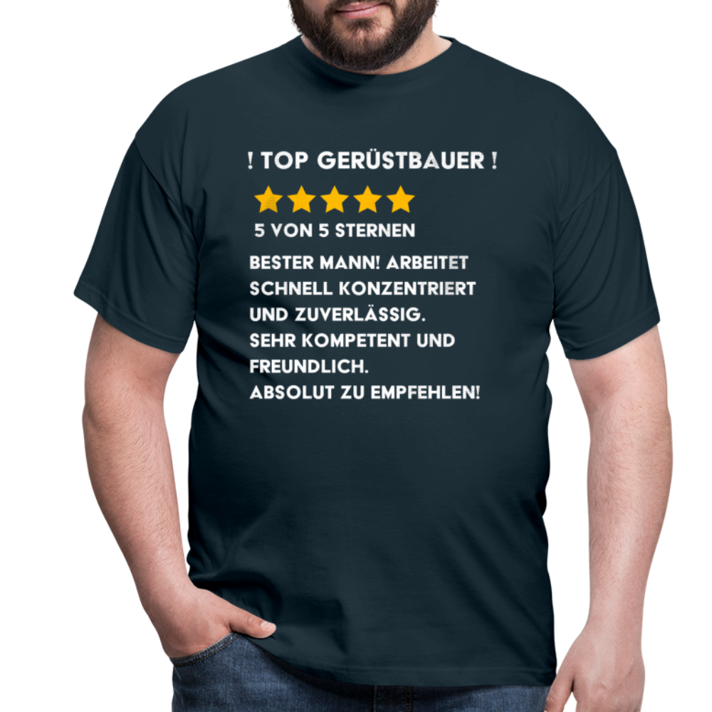 TOP Gerüstbauer Premium Männer T-Shirt - Navy