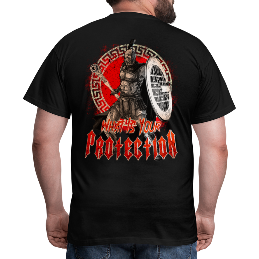 Gerüstbauer Krieger - Männer Premium T-Shirt Rückendruck - Schwarz