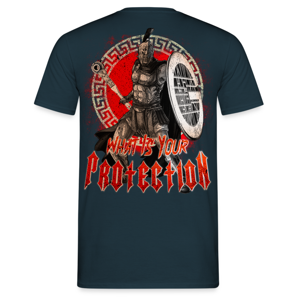 Gerüstbauer Krieger - Männer Premium T-Shirt Rückendruck - Navy