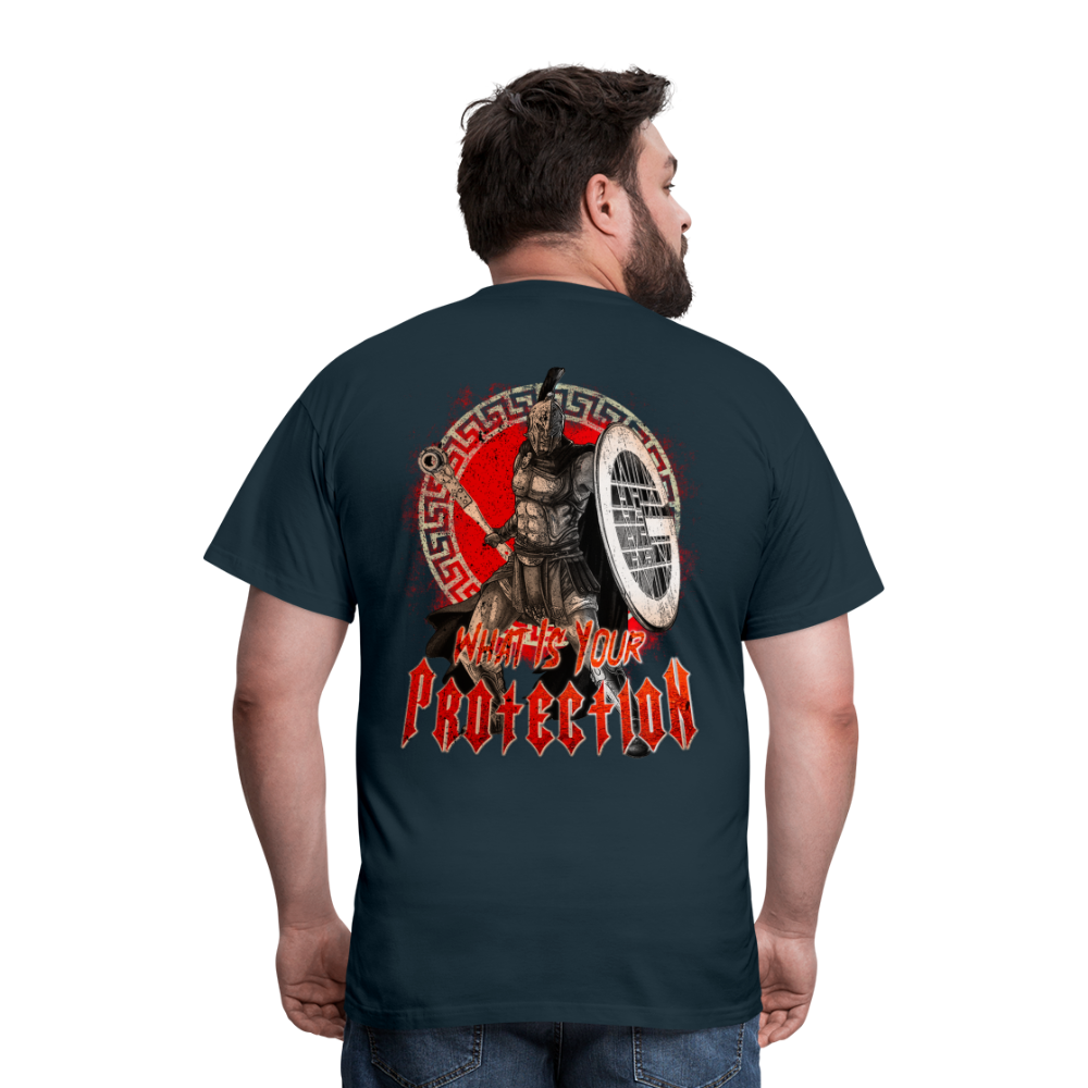 Gerüstbauer Krieger - Männer Premium T-Shirt Rückendruck - Navy