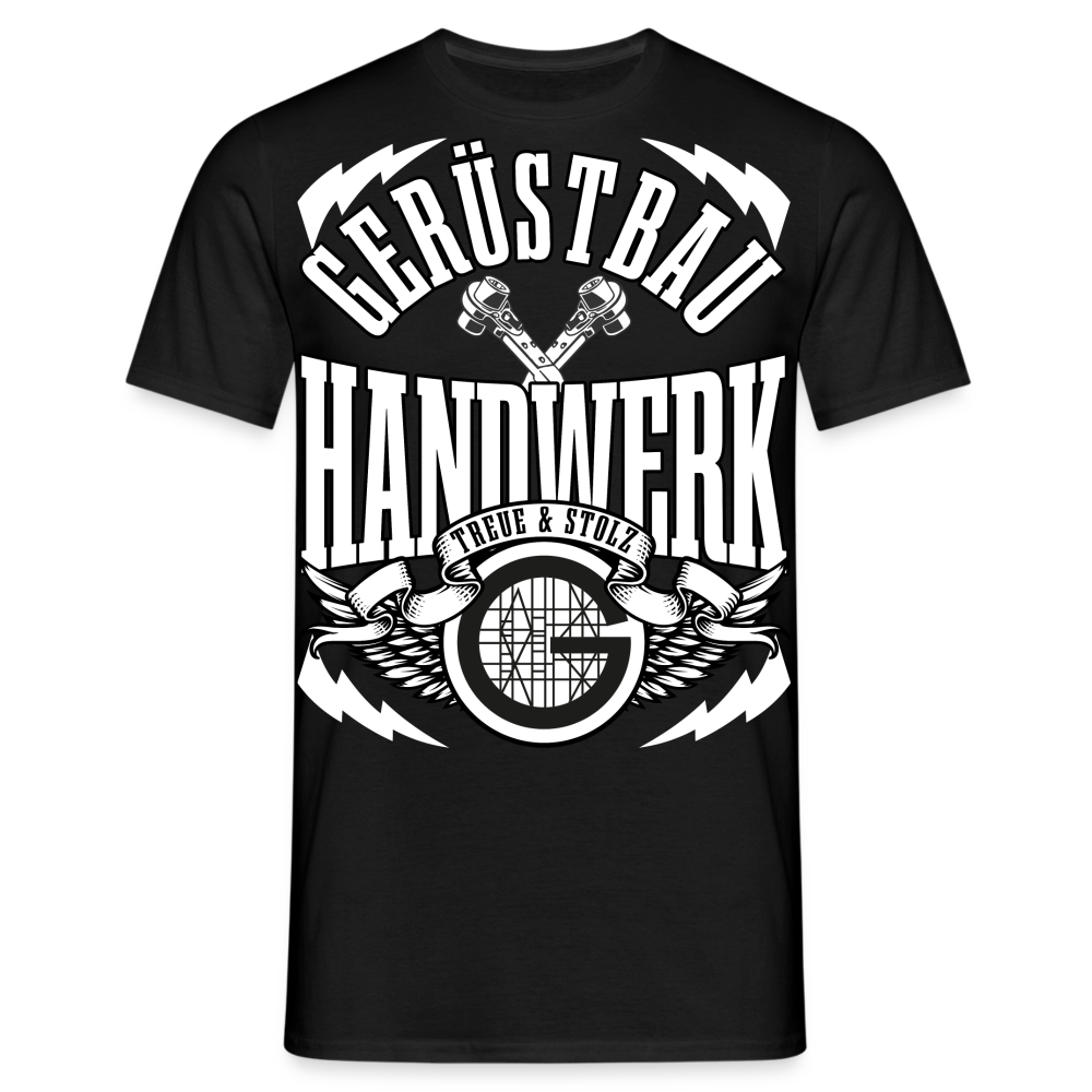 Gerüstbau Handwerk Treue & Stolz Premium T-Shirt - Schwarz