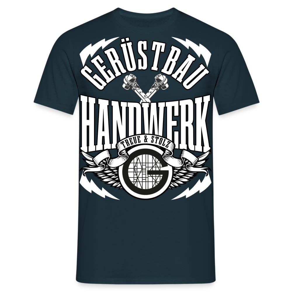 Gerüstbau Handwerk Treue & Stolz Premium T-Shirt - Navy