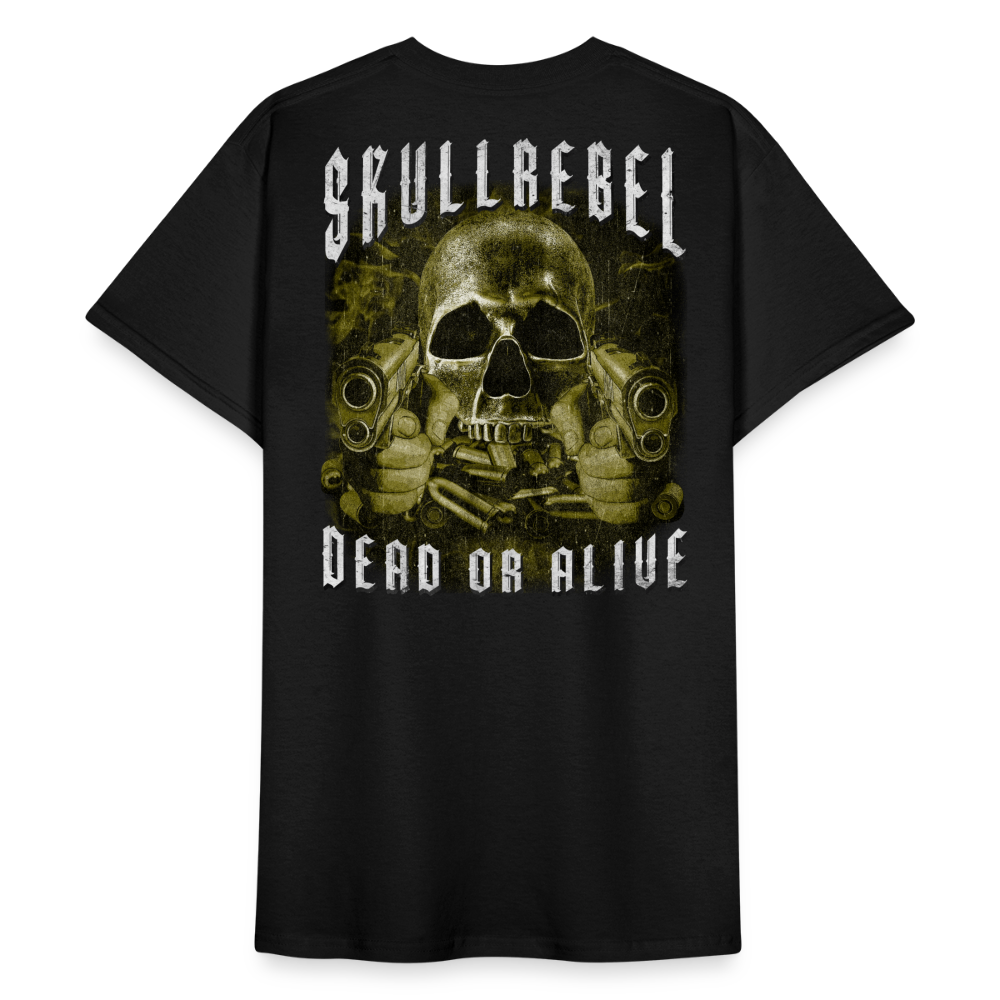 SkullRebel Dead or Alive Heavy T-Shirt - Schwarz