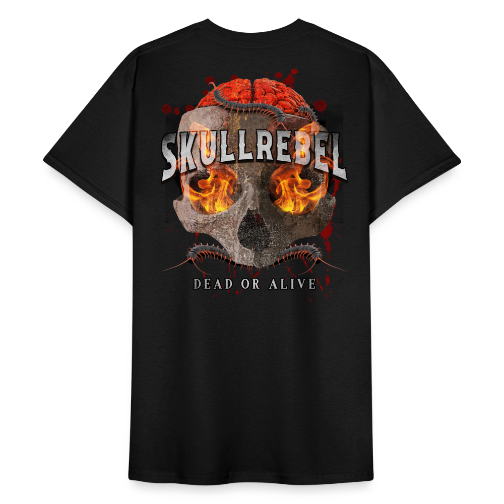 SkullRebel Dead or Alive Heavy T-Shirt - Schwarz