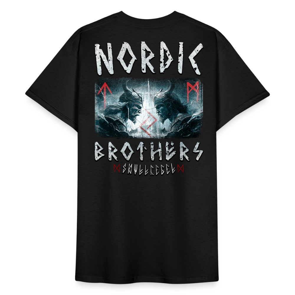 SkullRebel Nordic Brothers Heavy T-Shirt - Schwarz