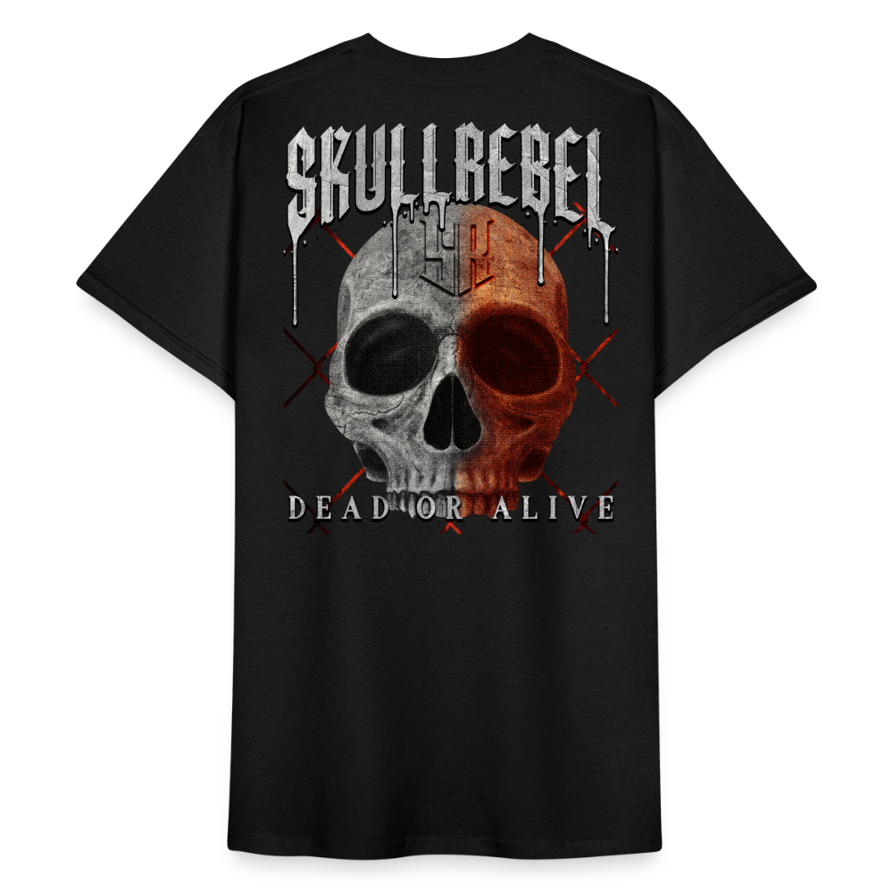 SkullRebel Dead or Alive Heavy T-Shirt - Schwarz